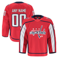 McAdo Custom W.Capitals Red Home Authentic Pro Jerseys