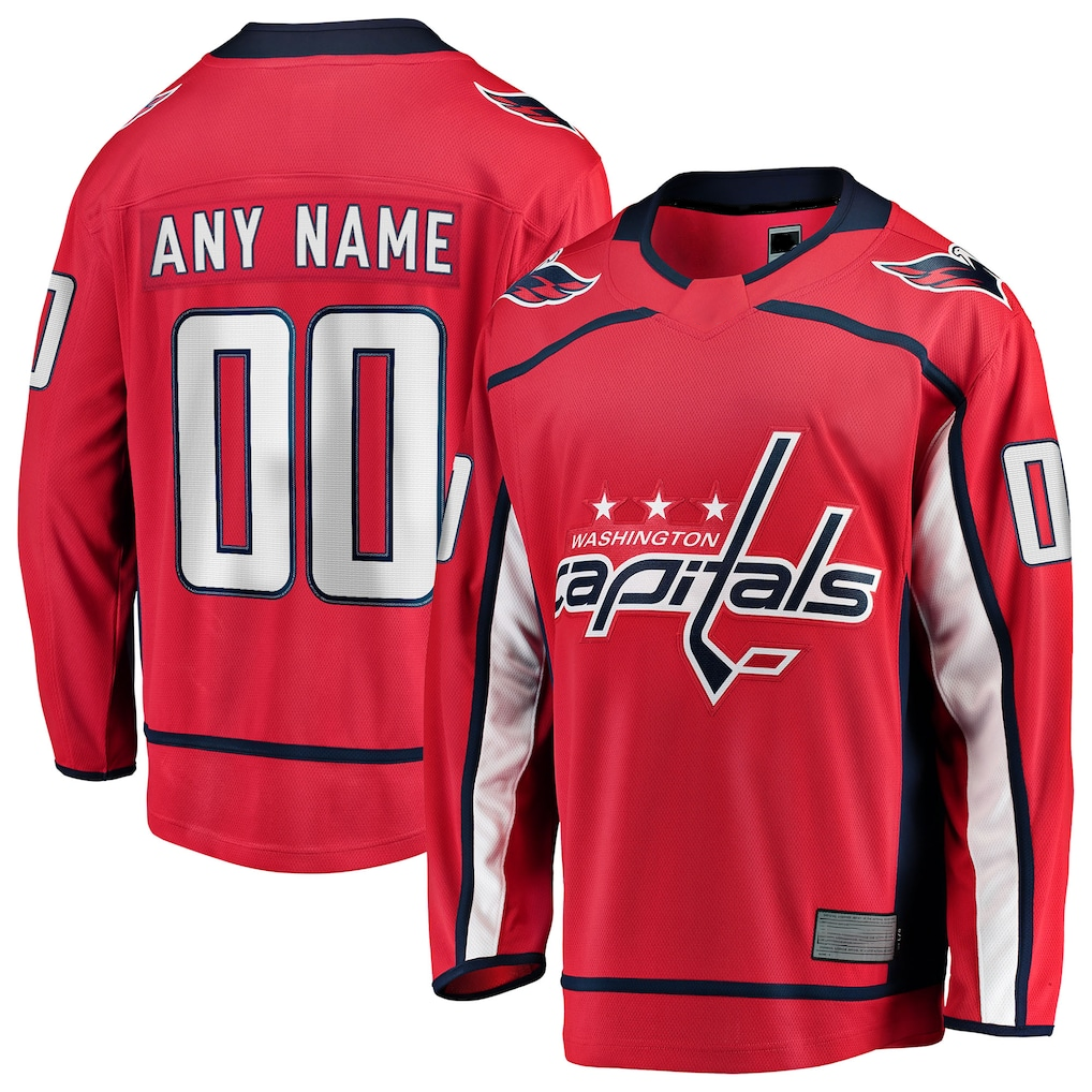 McAdo Custom W.Capitals Red Home Premium Jerseys