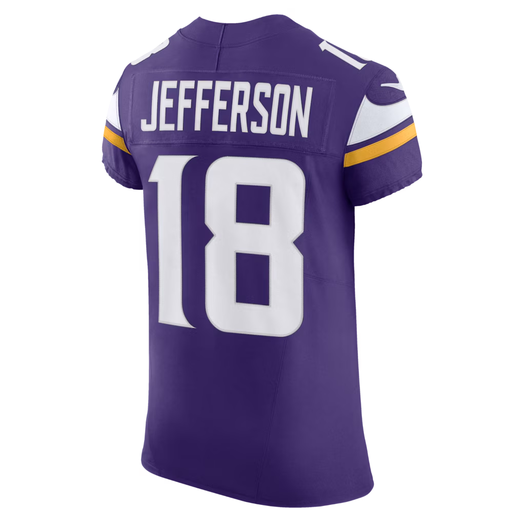 McAdo MN.Vikings #18 Justin Jefferson Purple Team Vapor F.U.S.E. Elite Stitched Jerseys