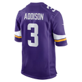 McAdo MN.Vikings #3 Jordan Addison Purple Game Stitched Jerseys