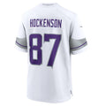 McAdo MN.Vikings #87 T.J. Hockenson White Alternate Game Player Jersey American Stitched Jerseys