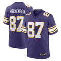 McAdo MN.Vikings Secondary Alternate Game Football Jerseys - Purple - #87 T.J. Hockenson Player Stitched Jerseys
