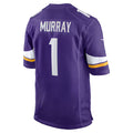 McAdo MN.Vikings #1 Kyler Murray Purple Game Stitched Jerseys