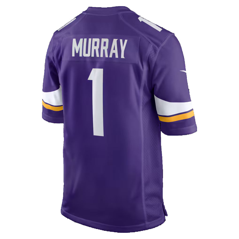 McAdo MN.Vikings #1 Kyler Murray Purple Game Stitched Jerseys
