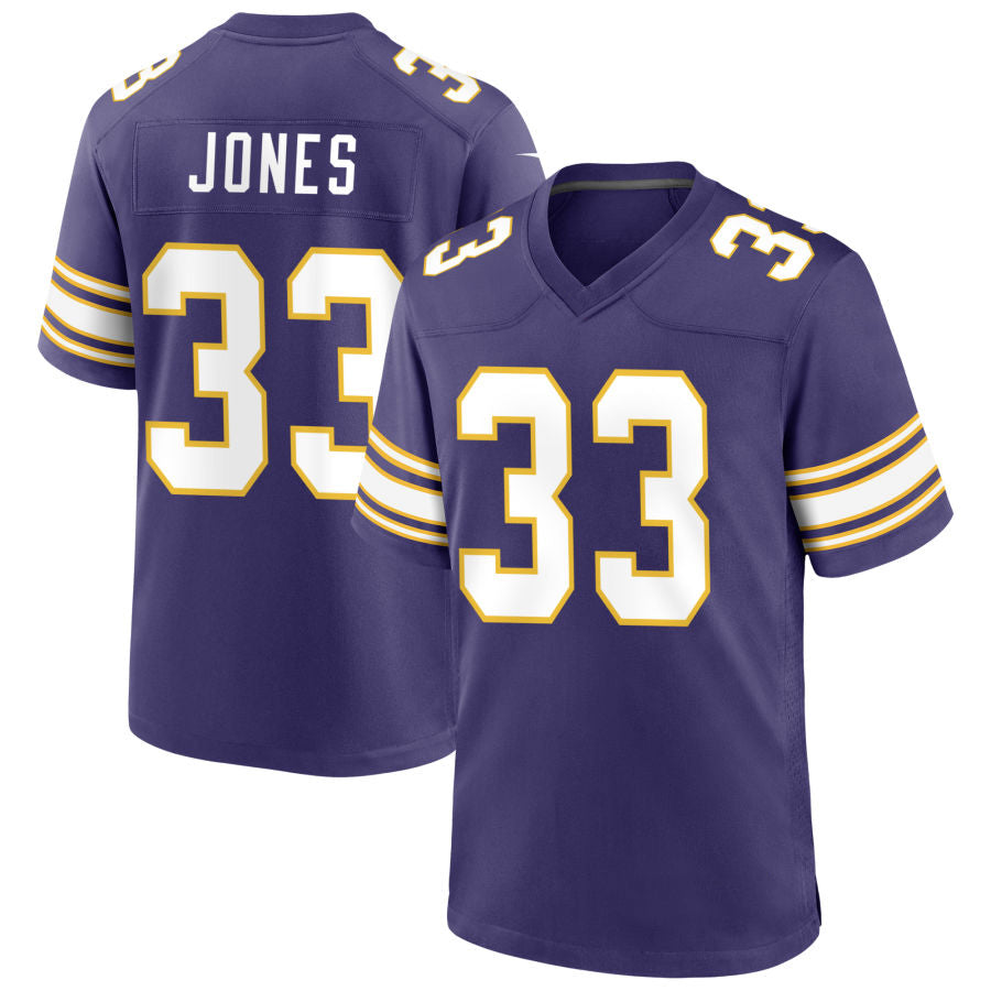 McAdo MN.Vikings #33 Aaron Jones Player Purple Classic Game Stitched Jerseys
