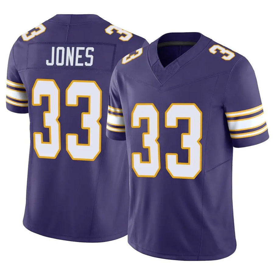 McAdo MN.Vikings #33 Aaron Jones Player Purple Classic Vapor F.U.S.E. Limited Stitched Jerseys