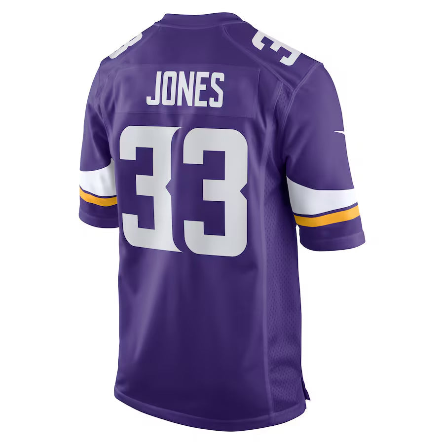 McAdo MN.Vikings #33 Aaron Jones Player Purple Home Game Stitched Jerseys