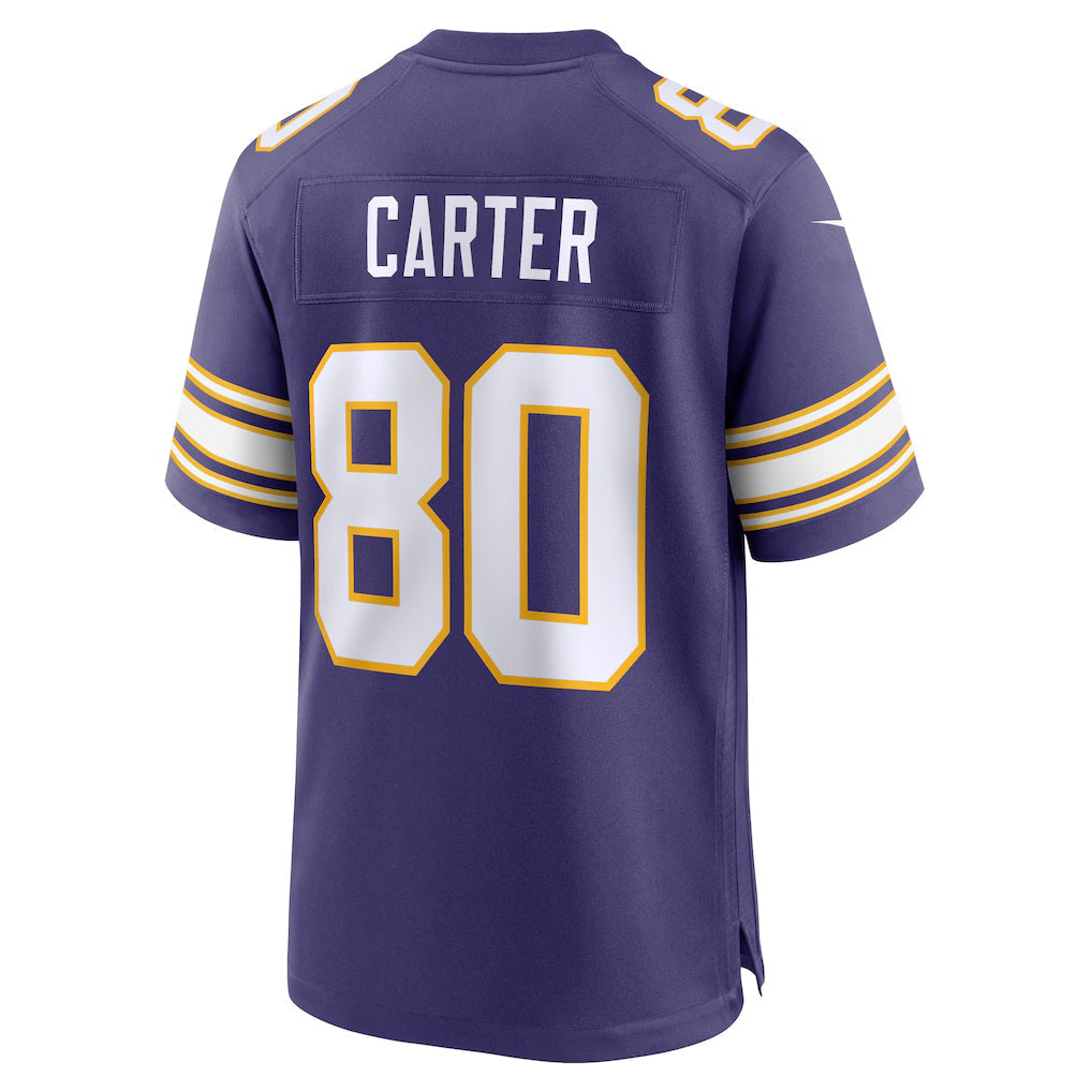 McAdo MN.Vikings #80 Cris Carter Purple Retired Player Alternate Game Stitched Jerseys