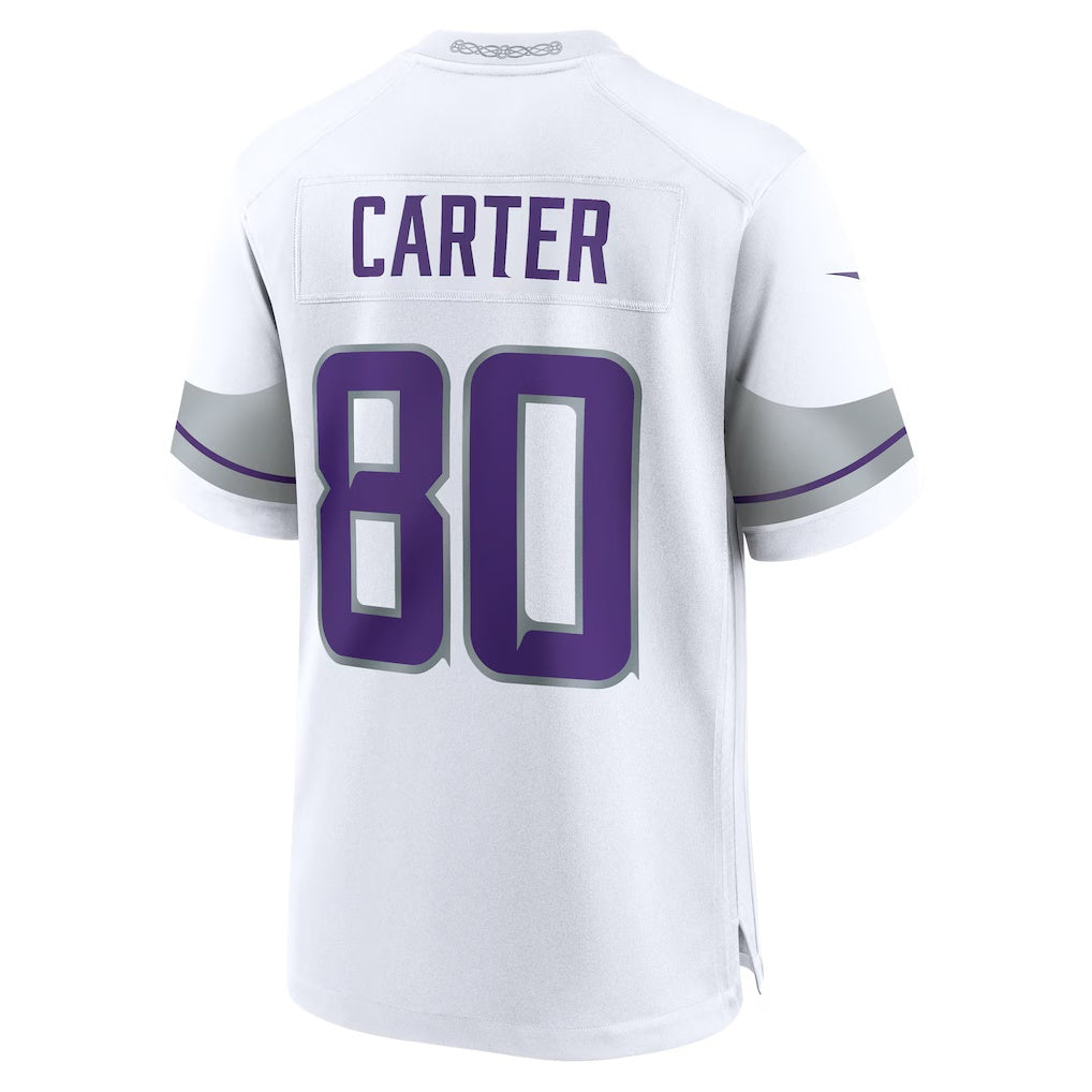 McAdo MN.Vikings #80 Cris Carter White Alternate Retired Player Game Stitched Jerseys
