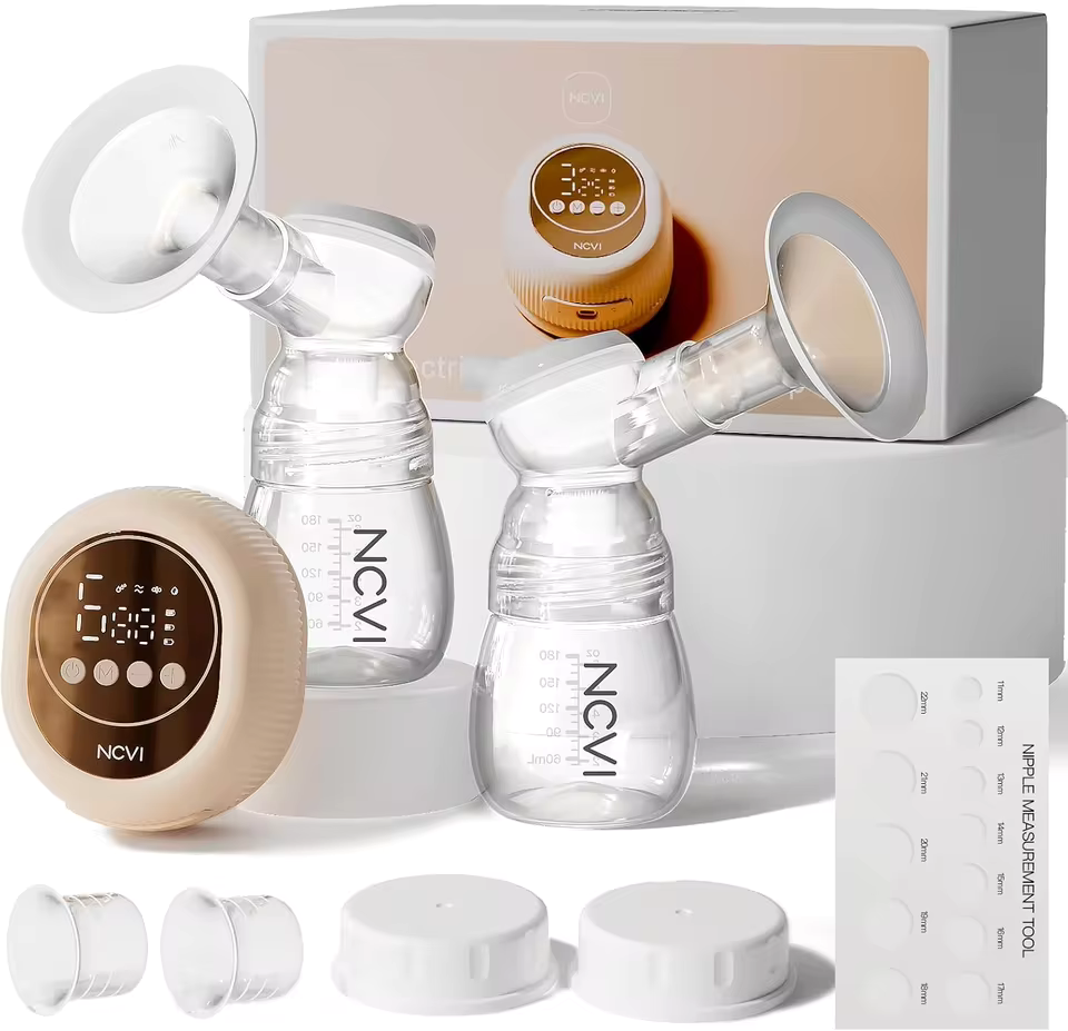 McAdo Electric Breast Pump Electric Breast Mlik Pump,4 Modes 9 Levels,21/24mm Flanges Parts,Low Noise