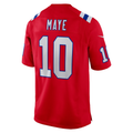 McAdo NE.Patriots #10 Drake Maye Red Player Game Stitched Jerseys