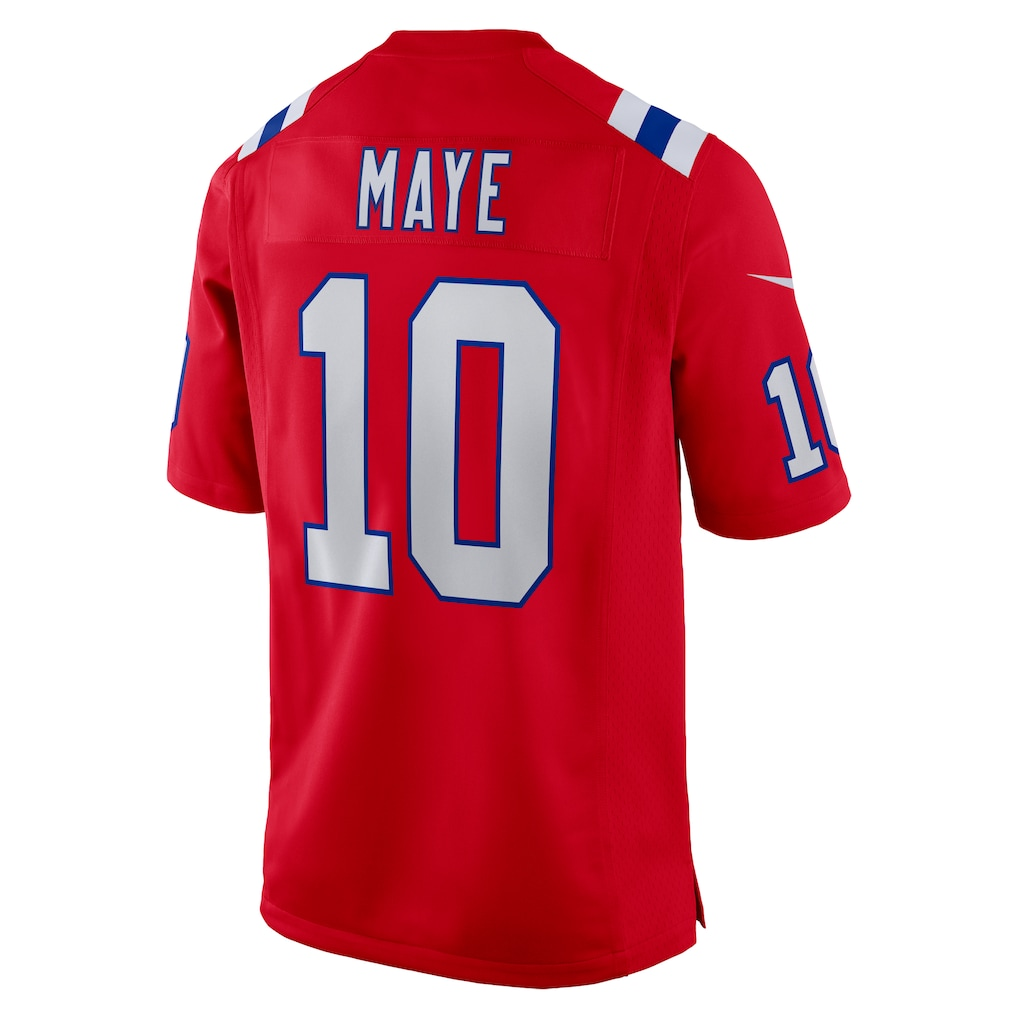 McAdo NE.Patriots #10 Drake Maye Red Player Game Stitched Jerseys