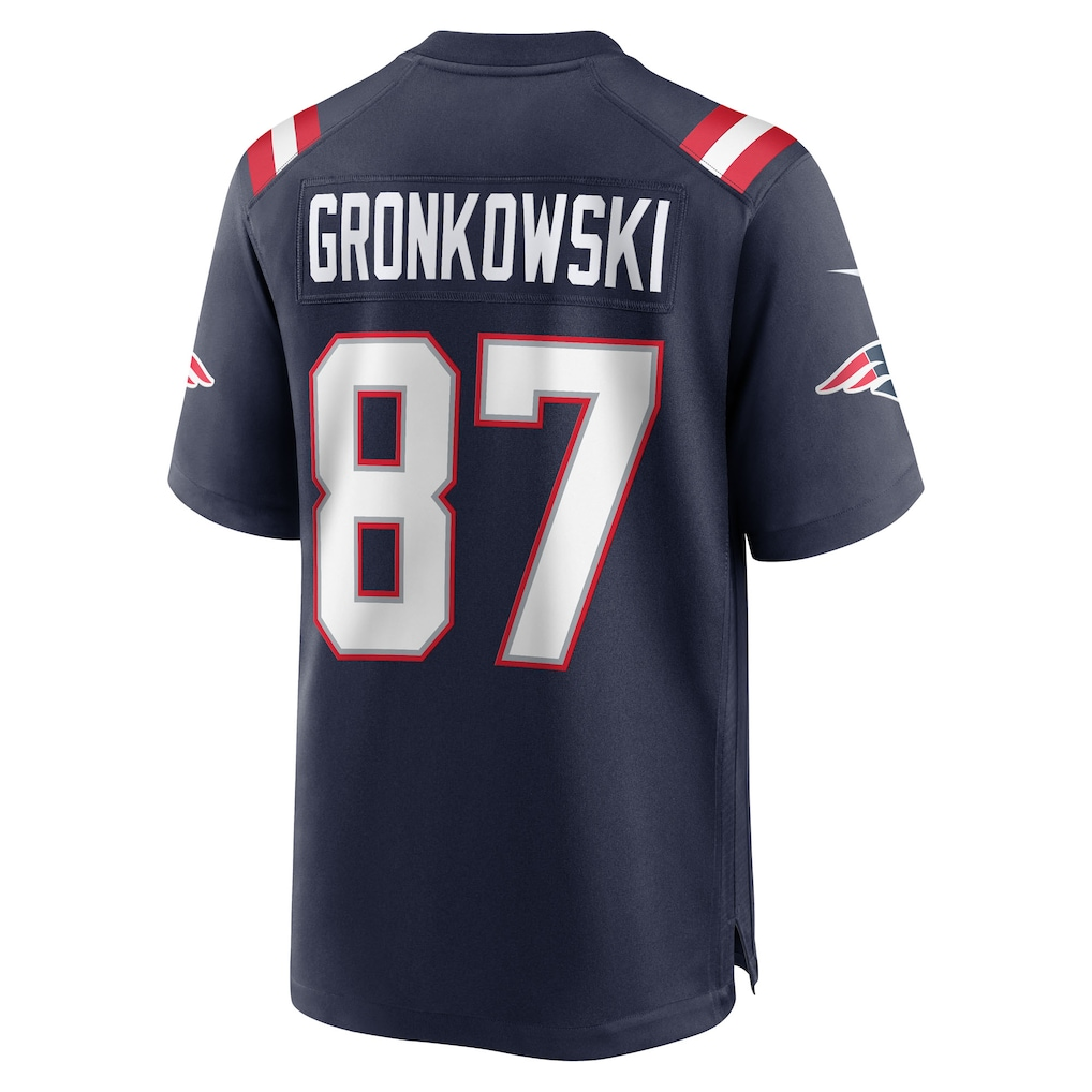 McAdo NE.Patriots #87 Rob Gronkowski Navy Team Retired Player Game Stitched Jerseys