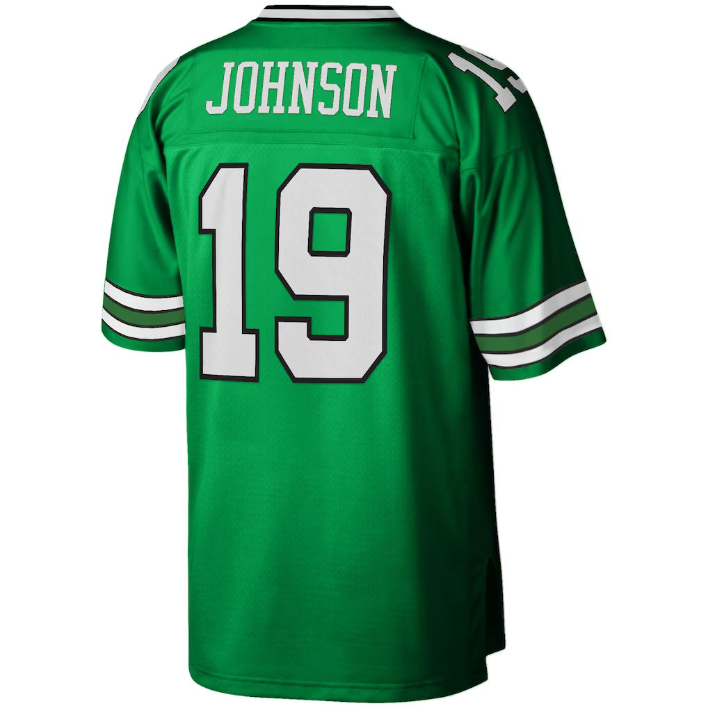 McAdo NY.Jets #19 Keyshawn Johnson Mitchell & Ness Kelly Green Legacy Replica Puhic Stitched Jerseys