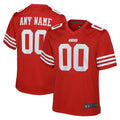 McAdo Custom SF.49ers Red Game Team Colour Stitched Jerseys